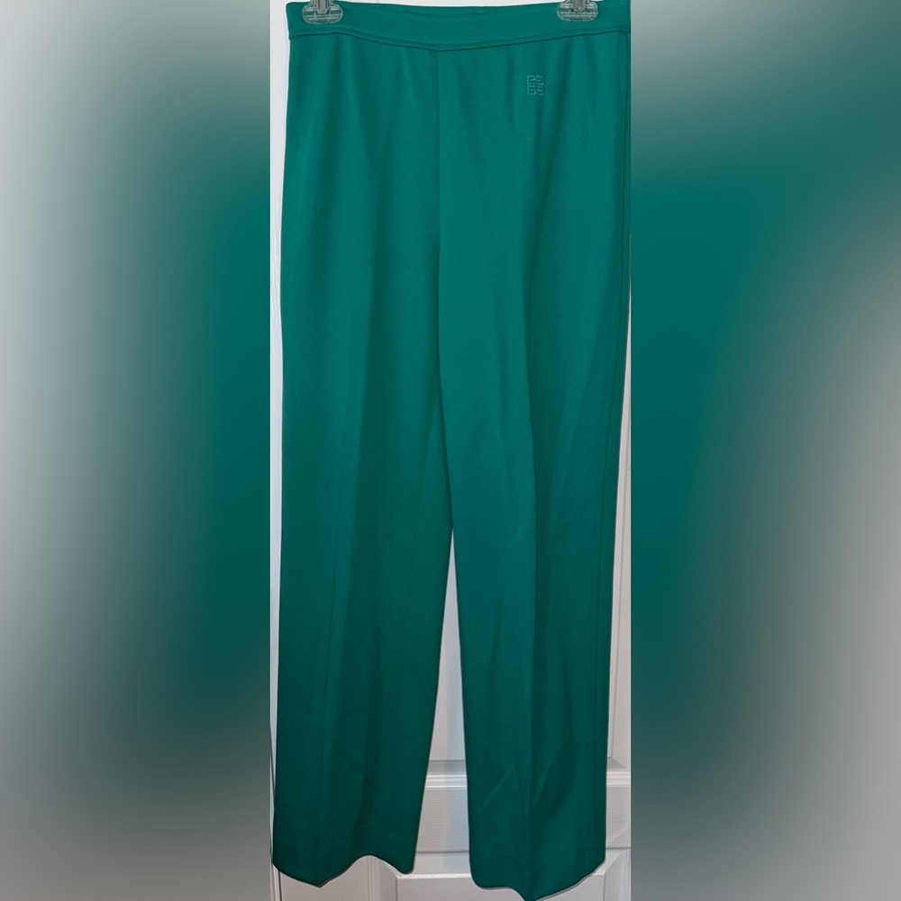 GIVENCHY Sport Vintage 70s High-Waisted Green Straight Leg Pants Women’s Size 8